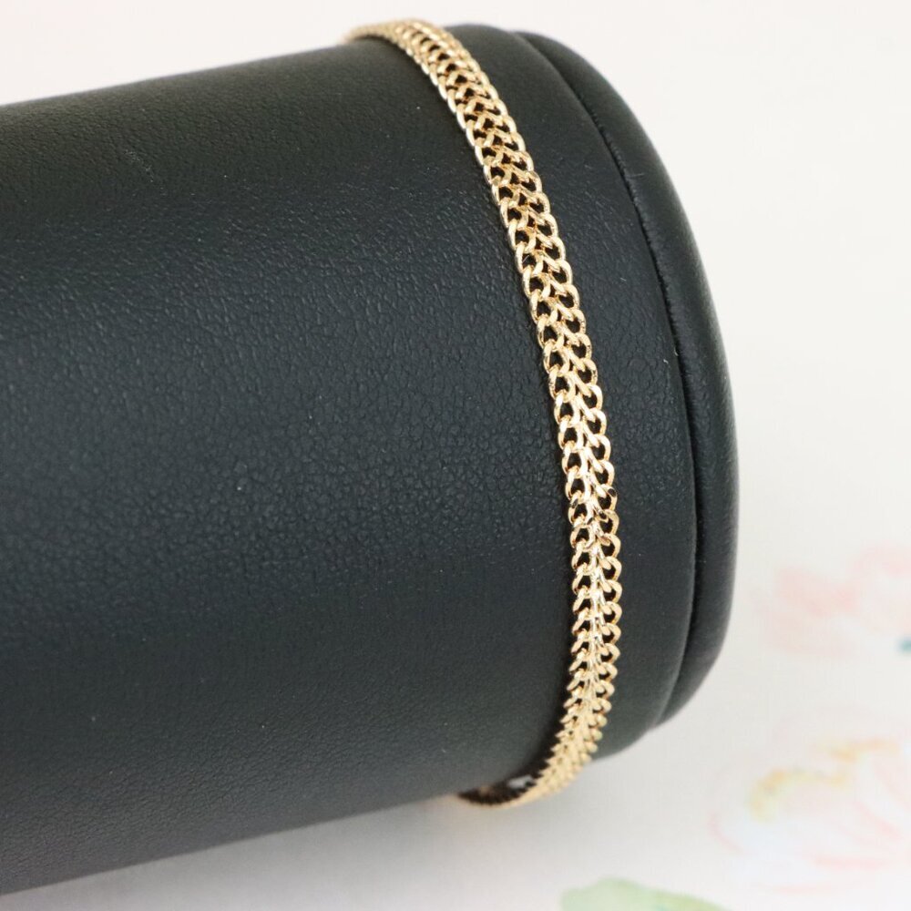 "Minimalist Rose Gold Bracelet with Fine Link Chain, XPBL1116